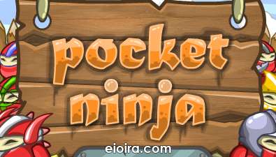 Pocket Ninja Flash Game Logo